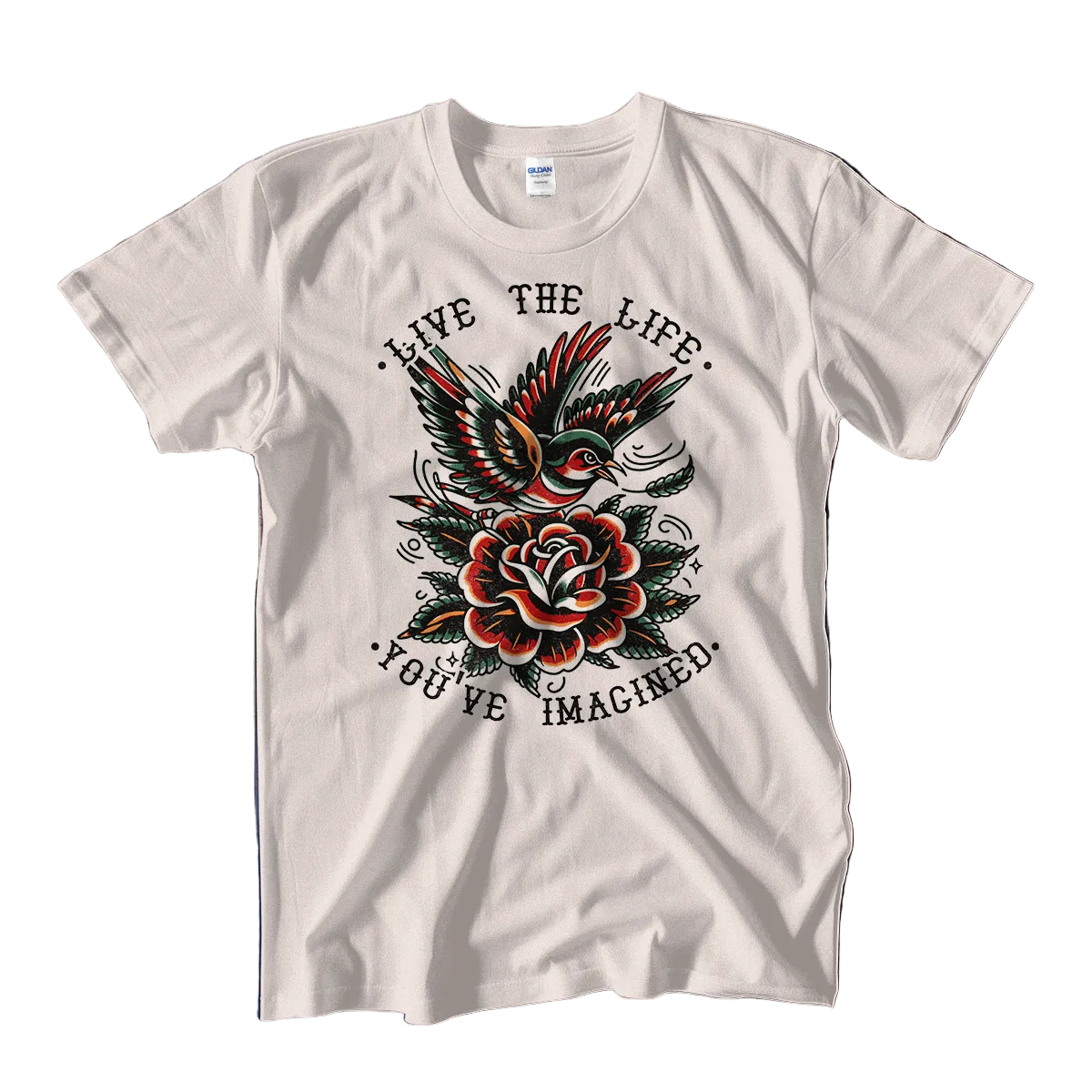 Live the Life You've Imagined Tattoo Unisex Tee