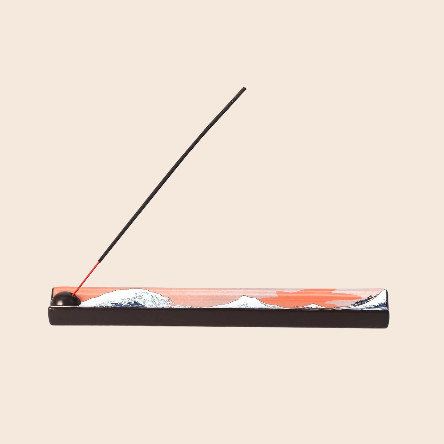 Ceramic Incense Holder 9 inch L Great Wave