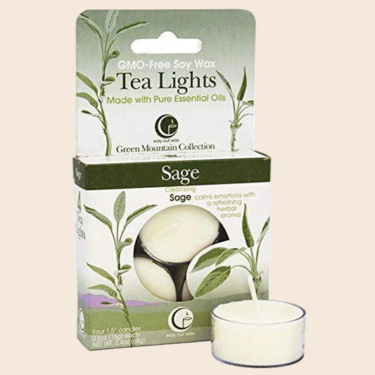 Sage Tealight Box 4pk