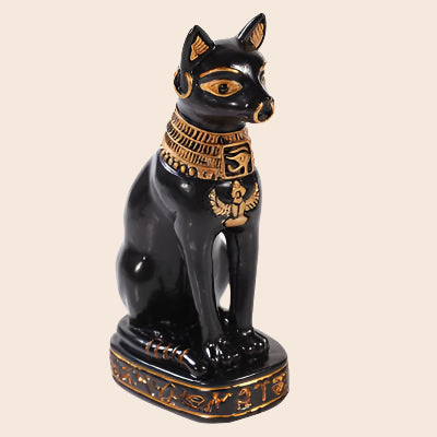 Mini Bastet Gold Necklace Statue