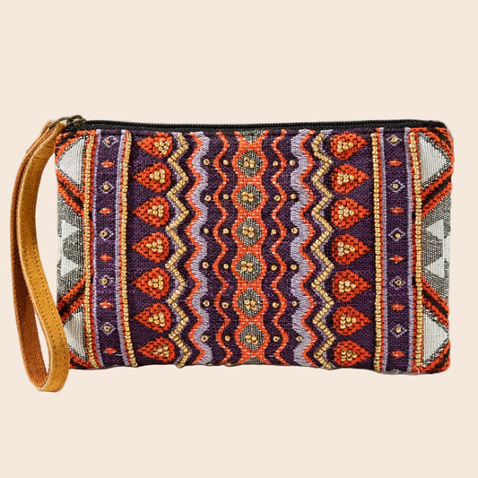 Maeva Handmade Ethnic Pattern Clutch