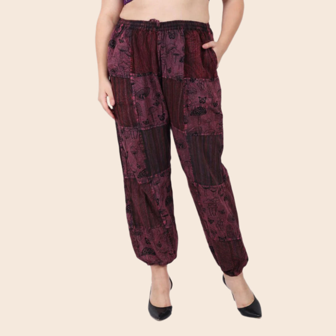 Patchwork Mushroom Pant