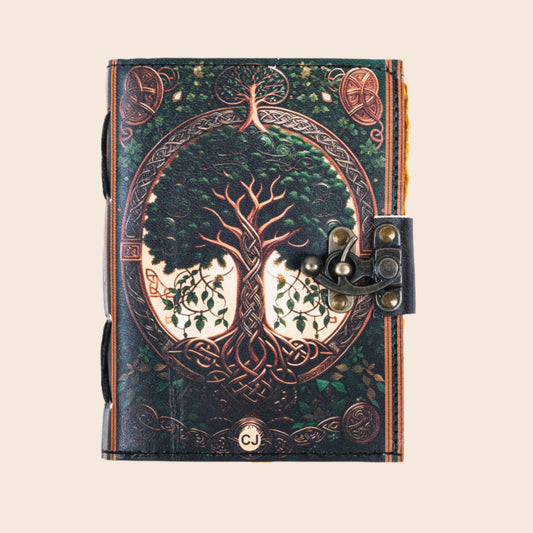 Tree of Life Printed Leather Journal