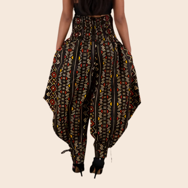 Tied Ankle Harem Pants