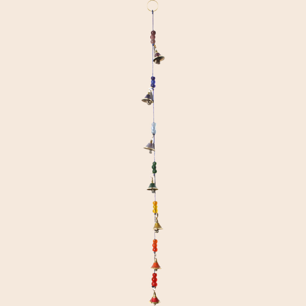 Brass Bells Blue String - Chakra