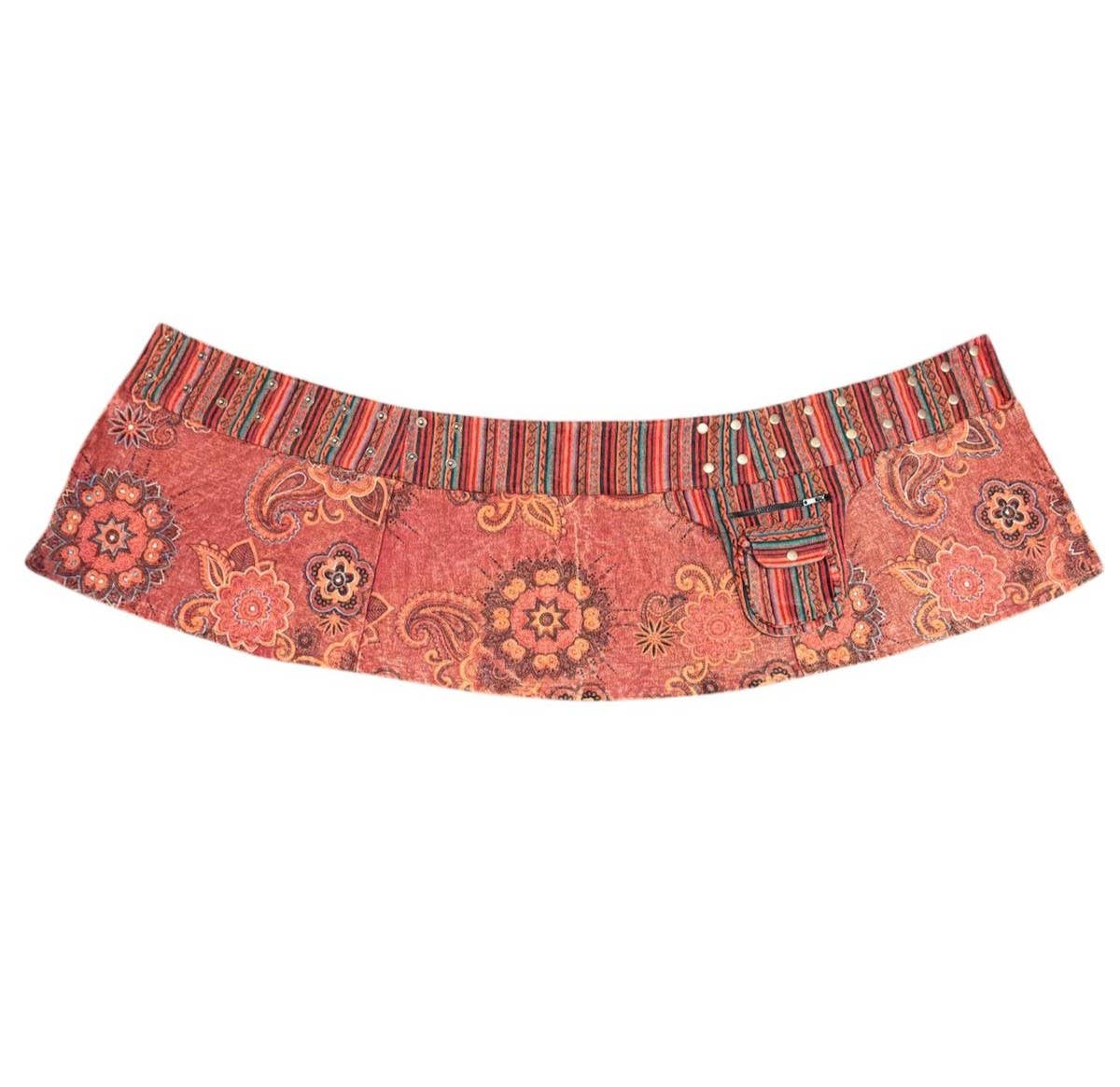 Wrap Mini Skirt with Pocket
