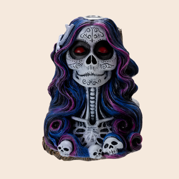Day of the Dead Sugar Skull Backflow Burner