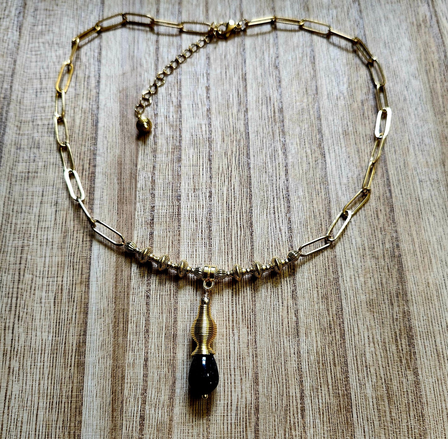 Blue Goldstone Necklace