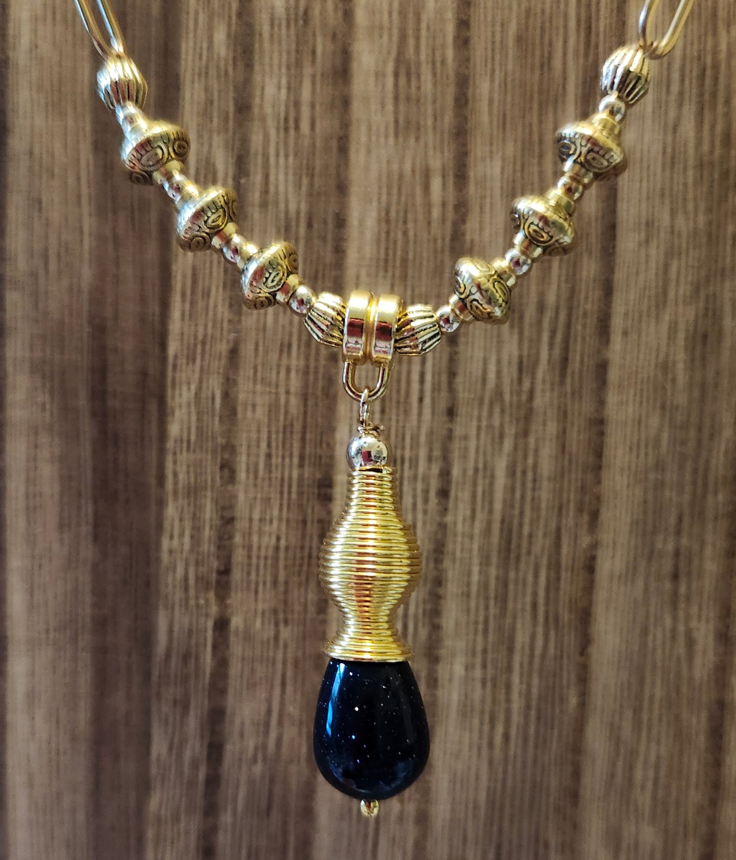 Blue Goldstone Necklace
