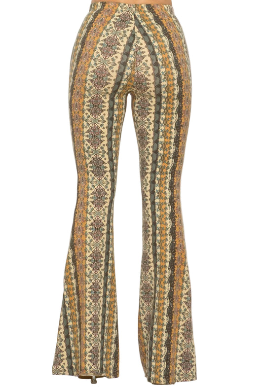 Boho Printed Flared Pants