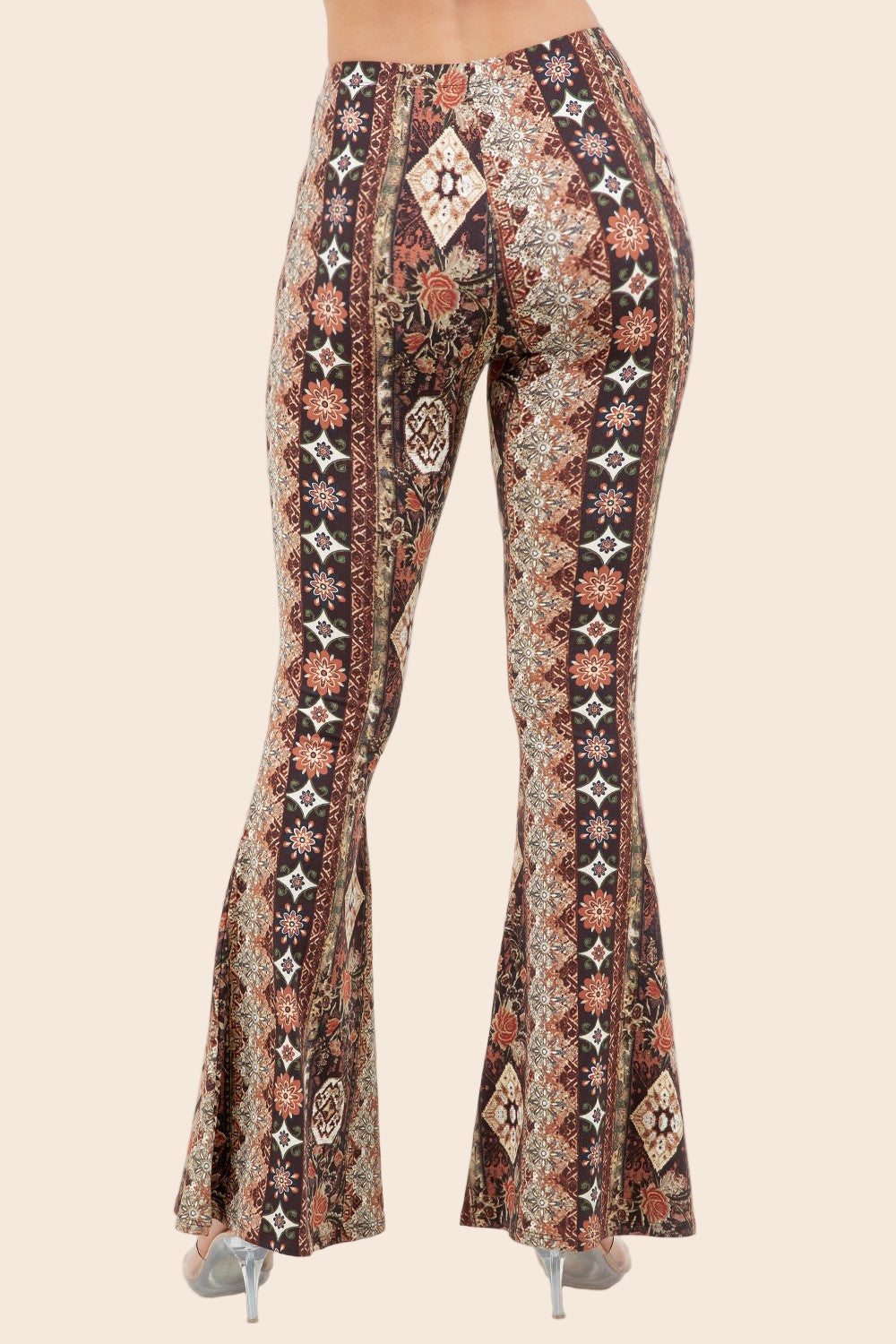Autumn Printed Flare Pants