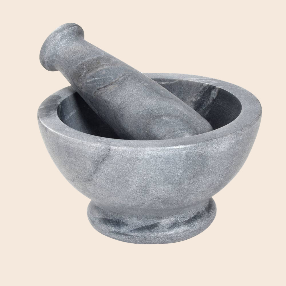 Grey Mortar And Pestle