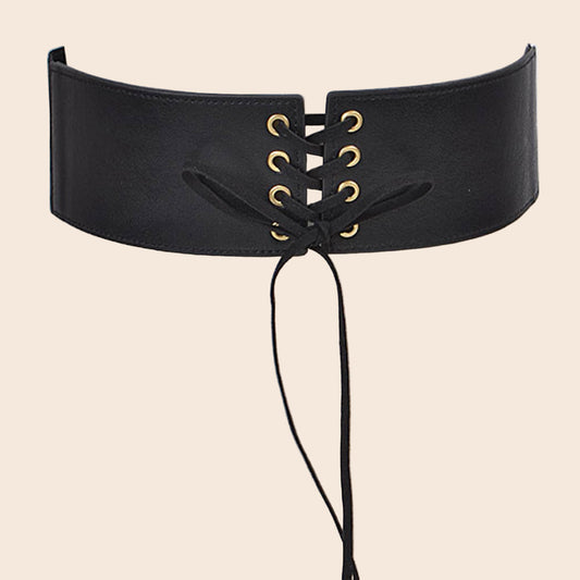 Corset Belt With Ribbon Detail