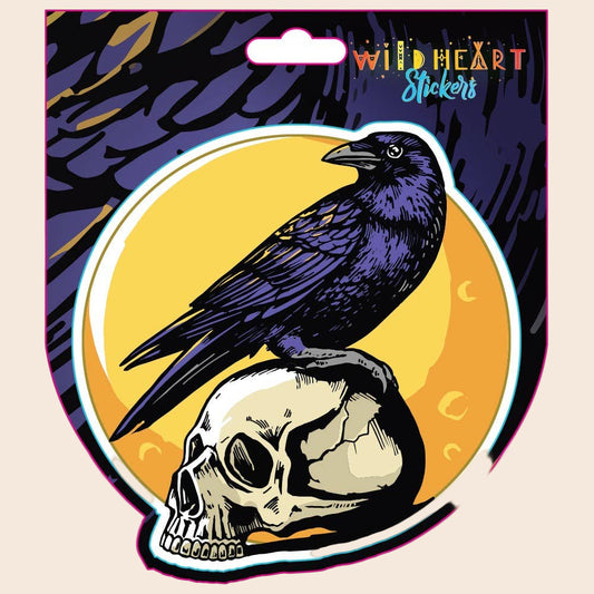 Crow Skull Sticker