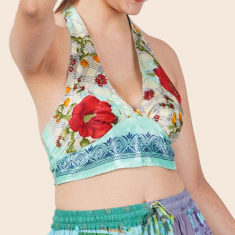 Silk Halter Top