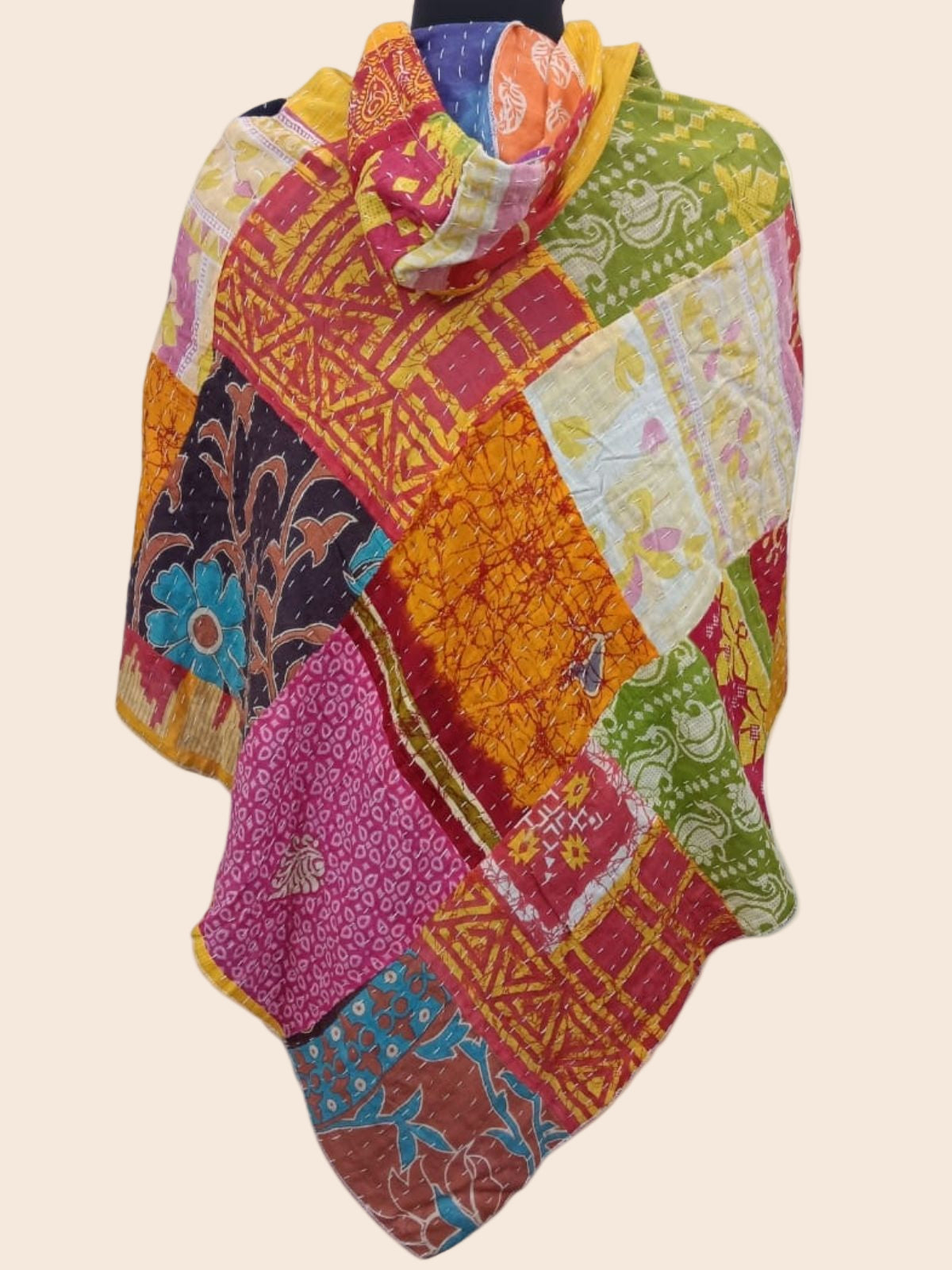 Kantha Poncho