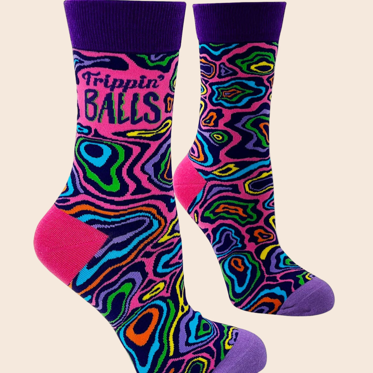Trippin Balls Womens's Crew Socks