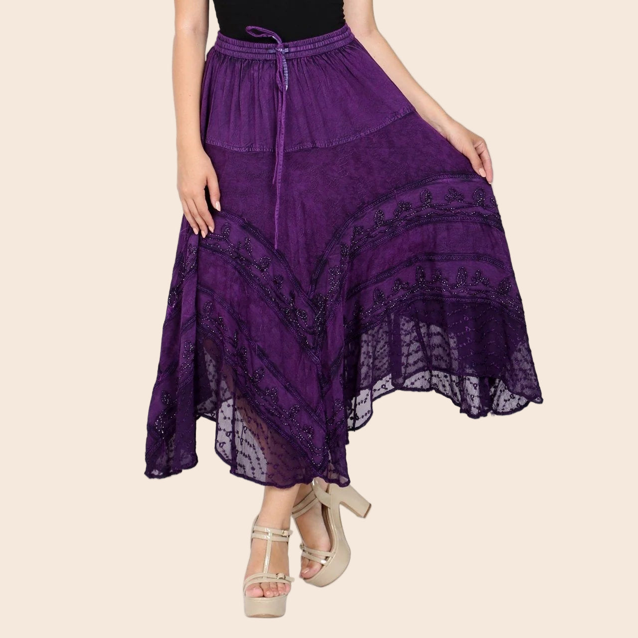 Renaissance Midi Length Skirt