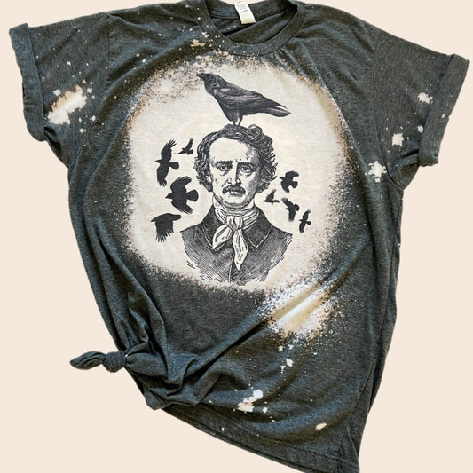 Poe Raven Bleached Tee