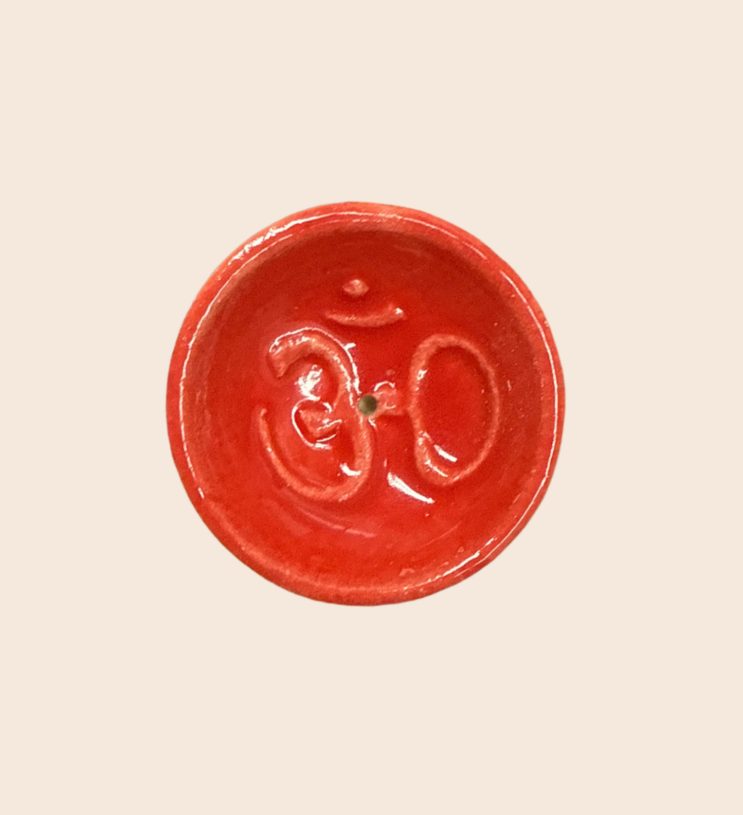 Embossed Ceramic Incense Burner Bowl
