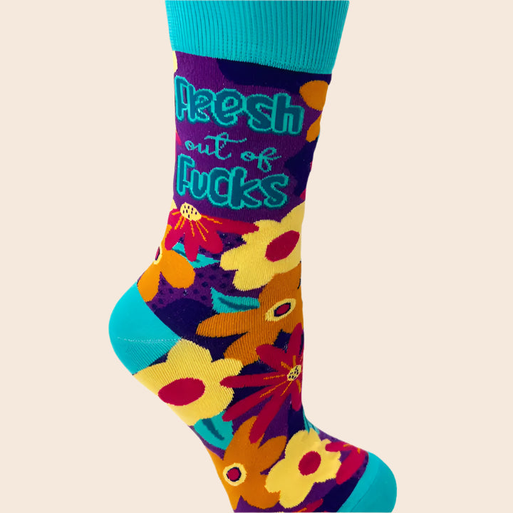 Fresh Out of Fucks Women's Socks
