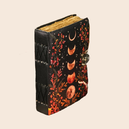 Moon Phase Printed Leather JournalĀ