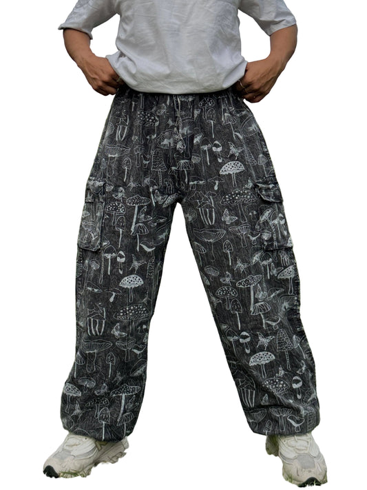 Mushroom Printed Unisex Pants