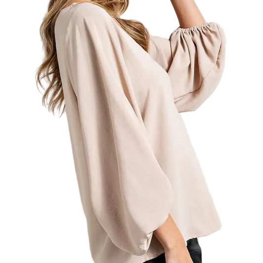 V-Neck Dolman Blouse Top