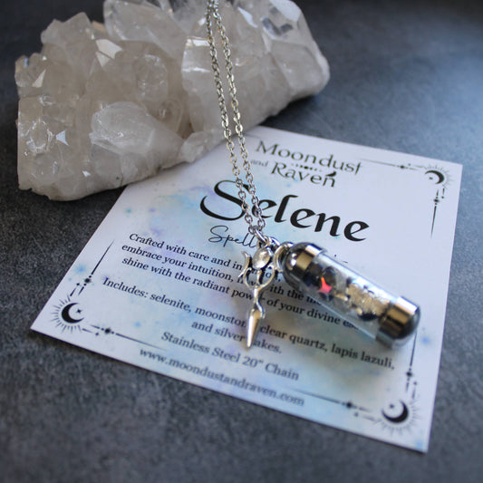Selene Spell Jar Amulet Necklace
