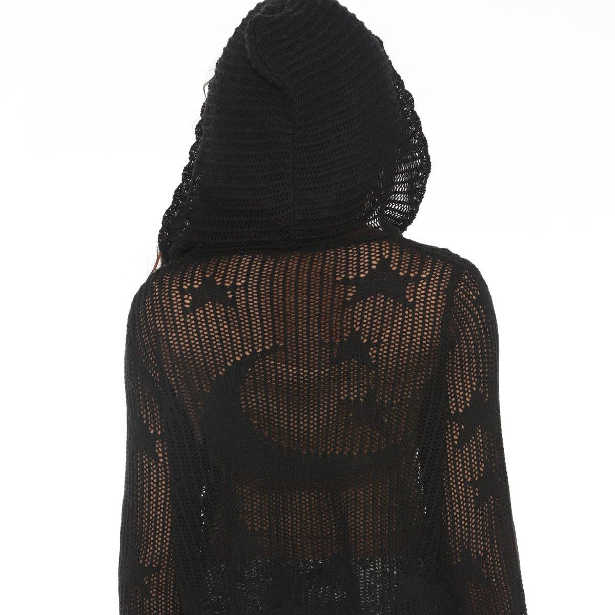 Celestial Lacy Cropped Zip Hoodie