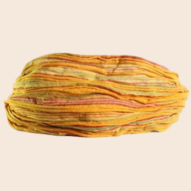 Cotton Boho Headband with Yellow Stripes