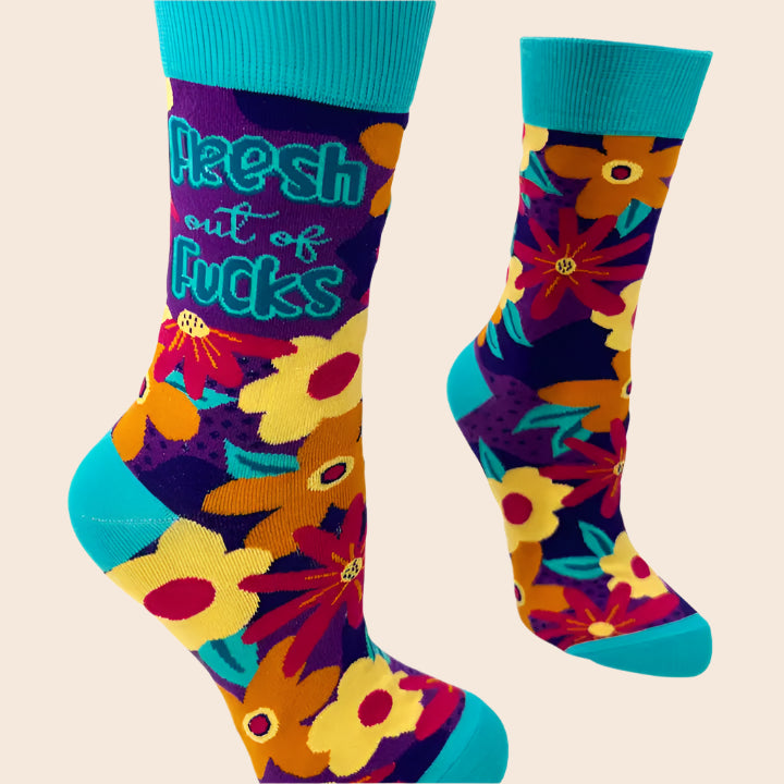 Fresh Out of Fucks Women's Socks
