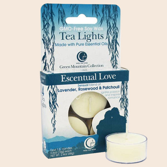 Escentual Love - Tealight Candle 4-pack