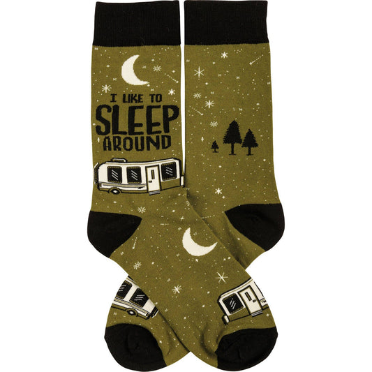I Like To Sleep Around Socks