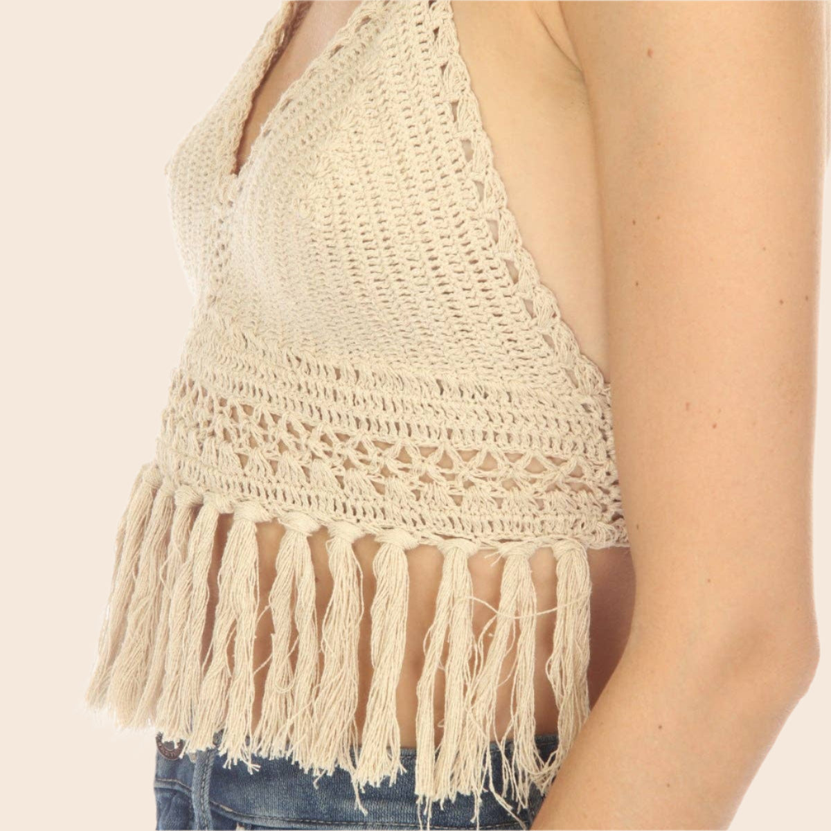 Funky Fringe Crochet Bralette
