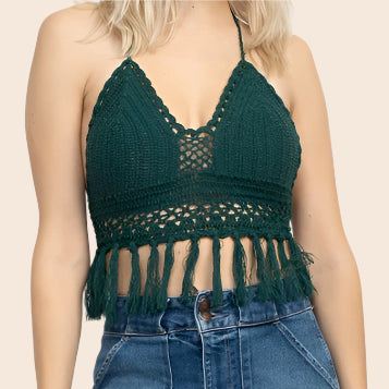 Funky Fringe Crochet Bralette