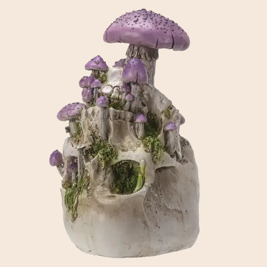 Skull with Purple Mushroom