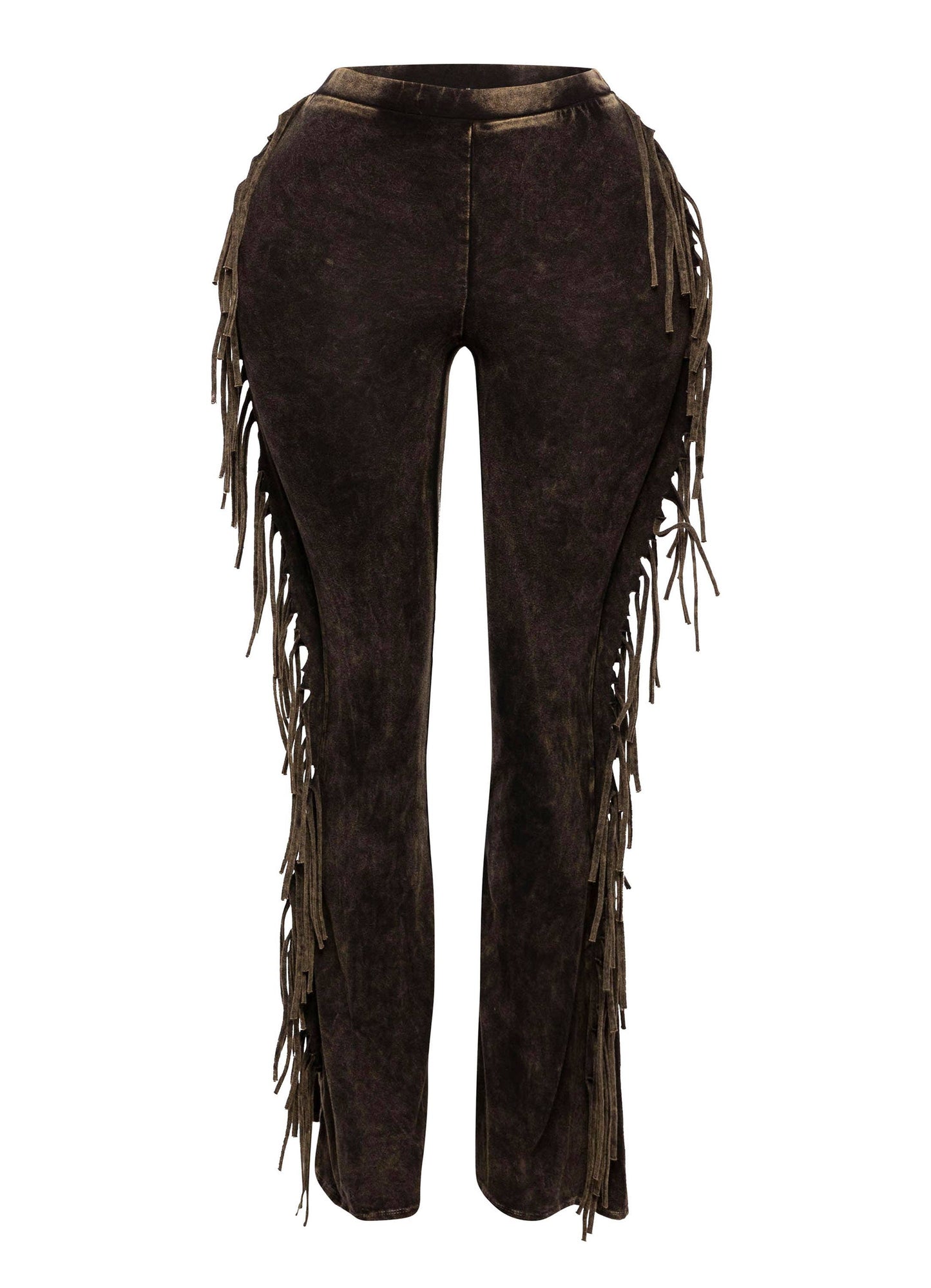 Fringe detailed pants