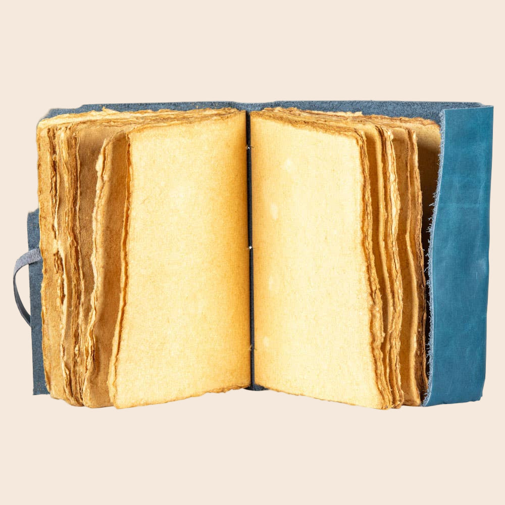 Blue Leather Goddess Journal