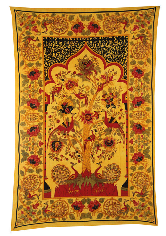 Temple Tree Of Life Tapestry Wall Hanging Decor Beach Throw