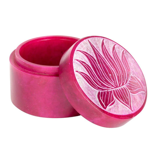 Soapstone Lotus Box