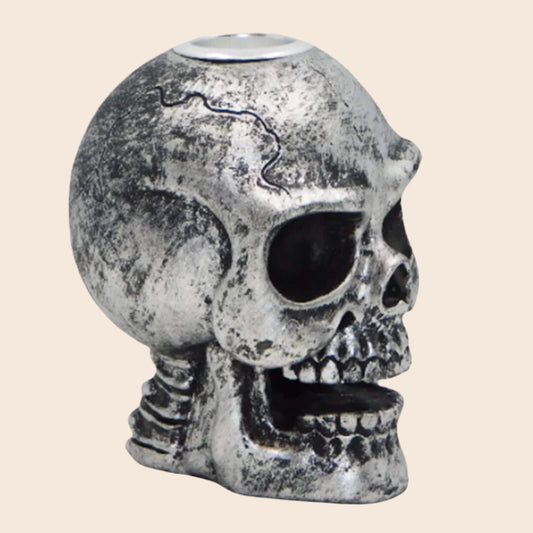 Silver Skull Backflow Burner
