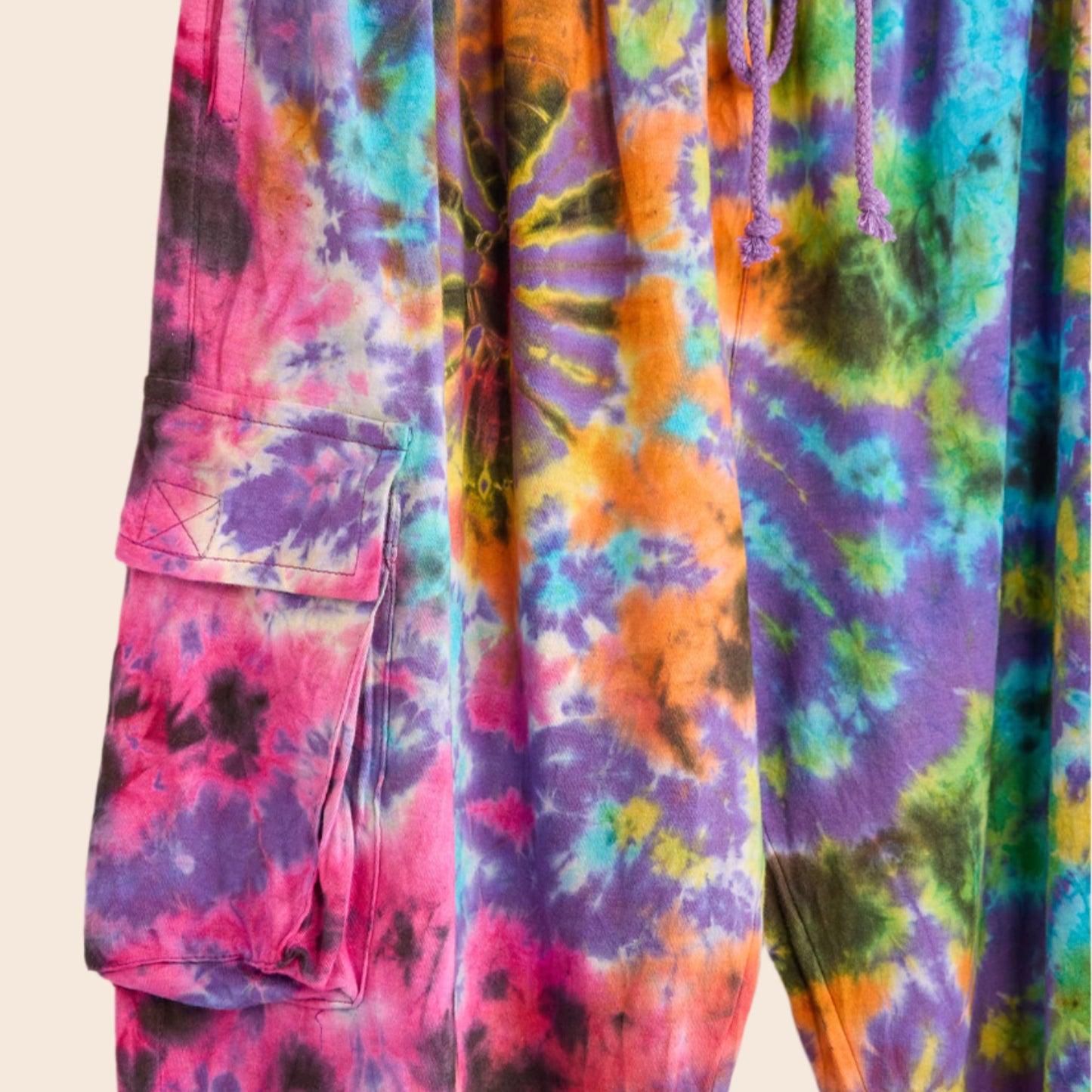 Tie Dye Cargo Pants