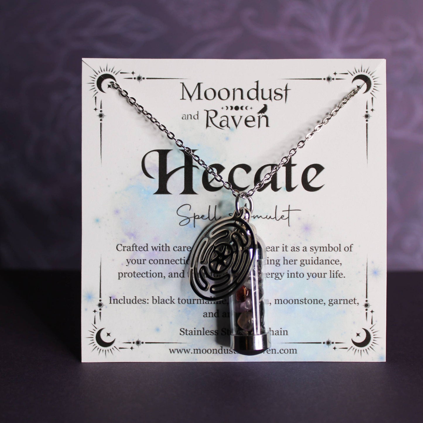 Hecate Spell Jar Amulet Necklace