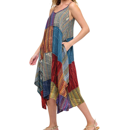 Vintage Washed Patchwork Dress