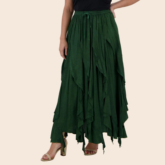 Ruffle Maxi Skirt