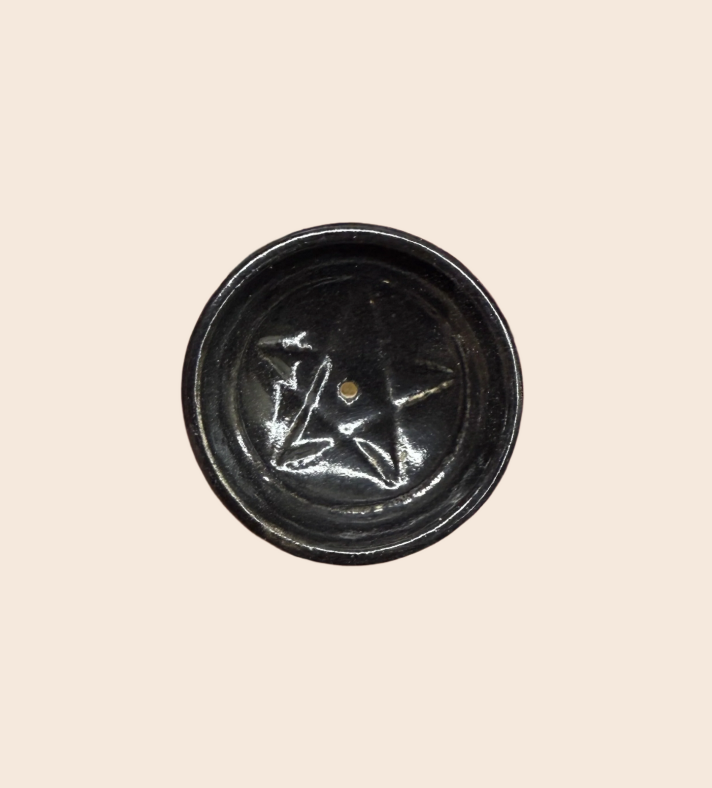 Embossed Ceramic Incense Burner Bowl