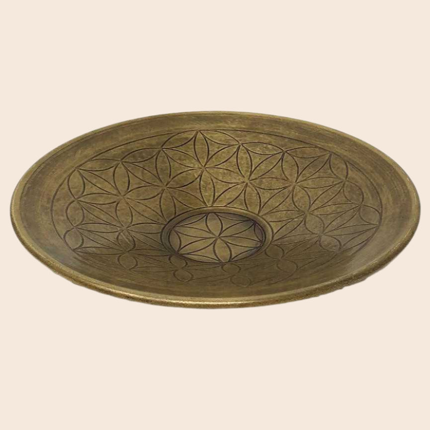 Brass Flower of Life Bowl