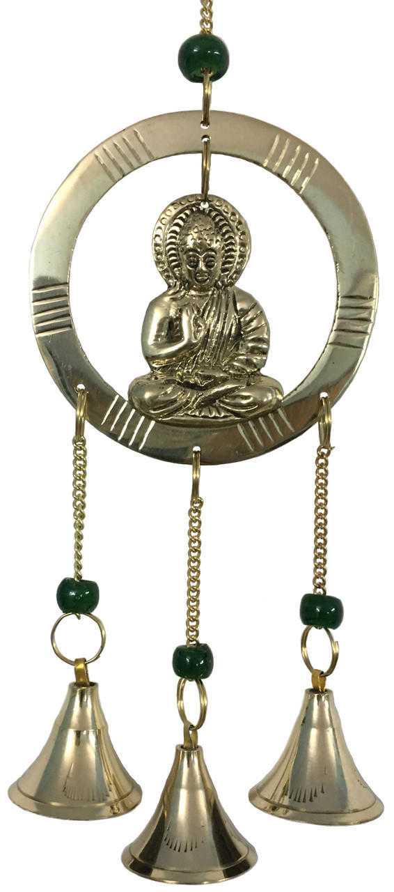 Buddha in Ring Brass Chime