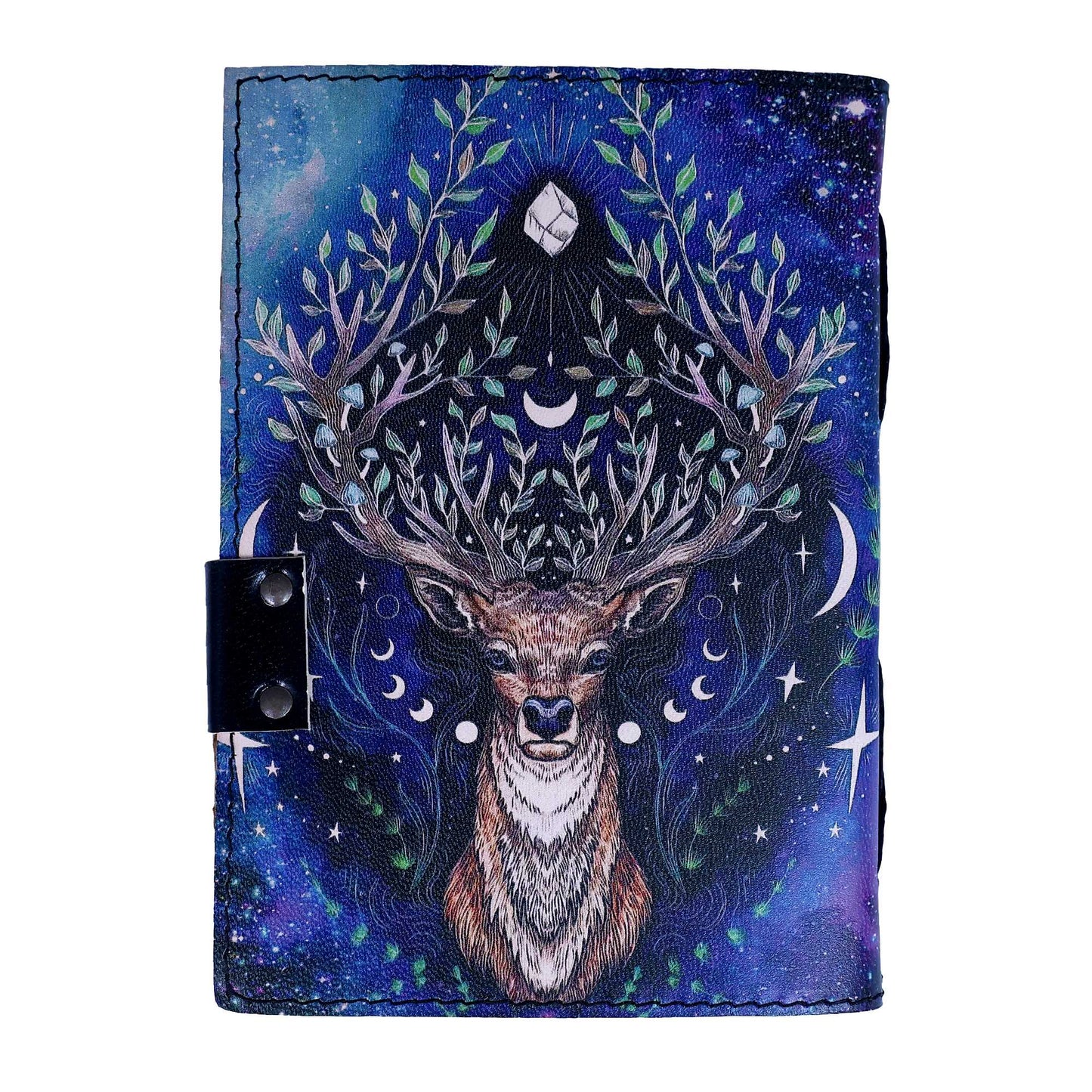 Celestial Stag Leather Journal